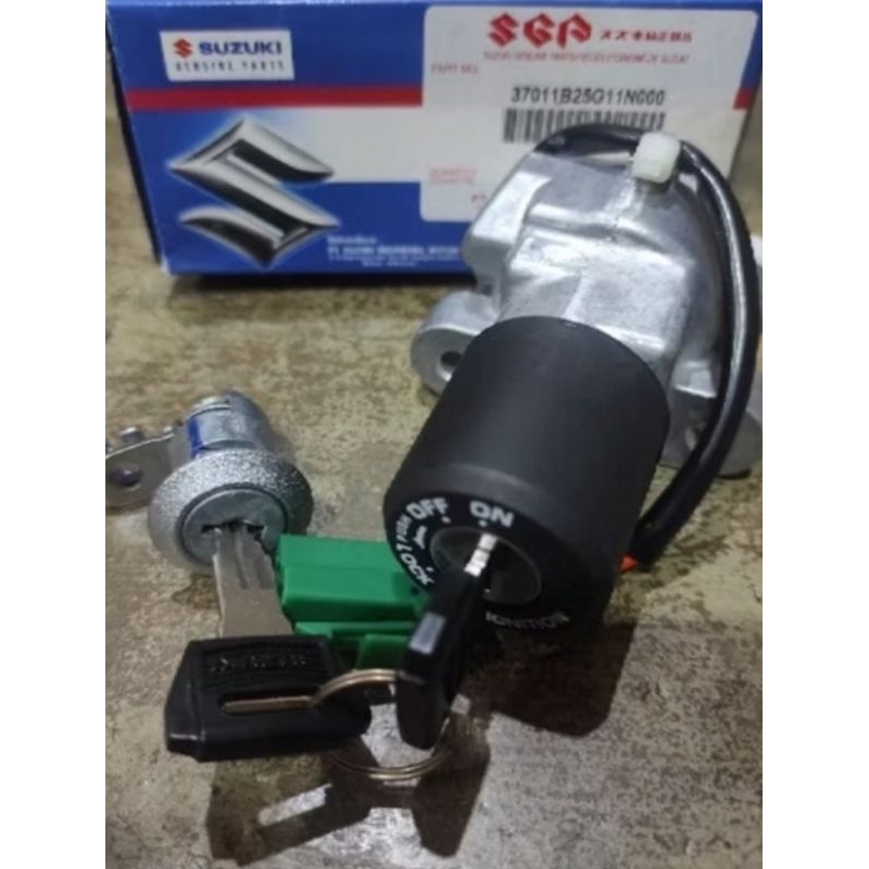 kunci kontak assy set motor satria fu 150 original Suzuki
