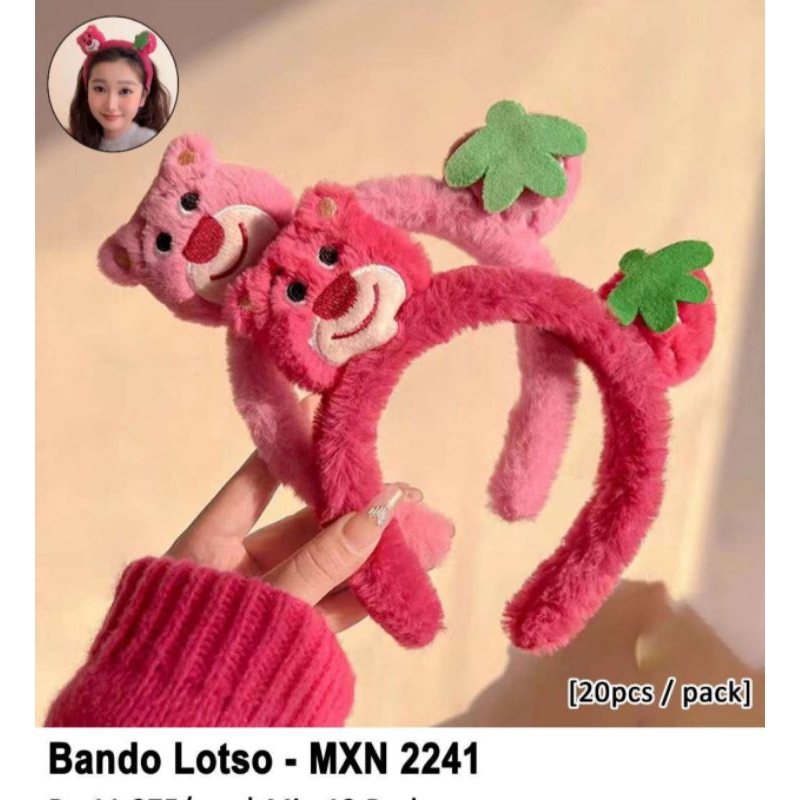 [BANDO] PREMIUM BANDO LOTSO STRAWBERRY/ BANDO LOTSO KEPALA PINGGIR/ BANDO LOTSO BULU PREMIUM/ BANDO 