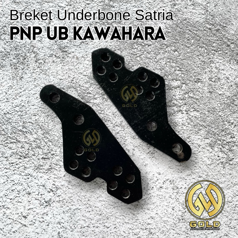Breket Underbone Satria Kawahara Racing PNP Satria FU FI Bracket Adaptor Footstep Satria FuFi - 8mm