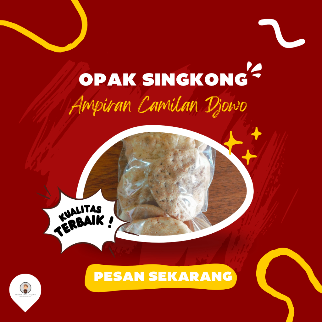 

OPAK 110 gr / KERIPIK OPAK / CEMILAN RINGAN / makanan ringan kiloan - Ampiran Camilan Djowo