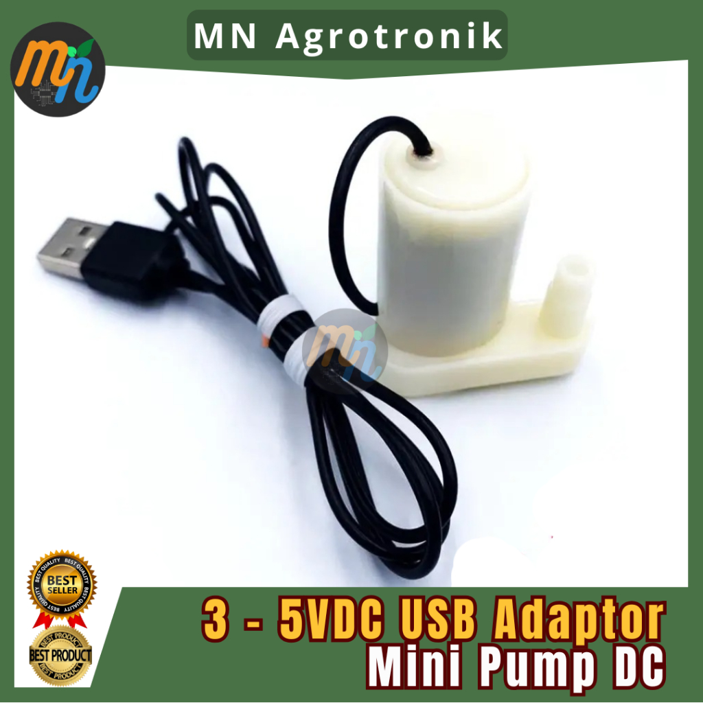 MINI PUMP/POMPA MOTOR DC SUBMERSIBLE VERTICAL DC 5V USB ADAPTOR