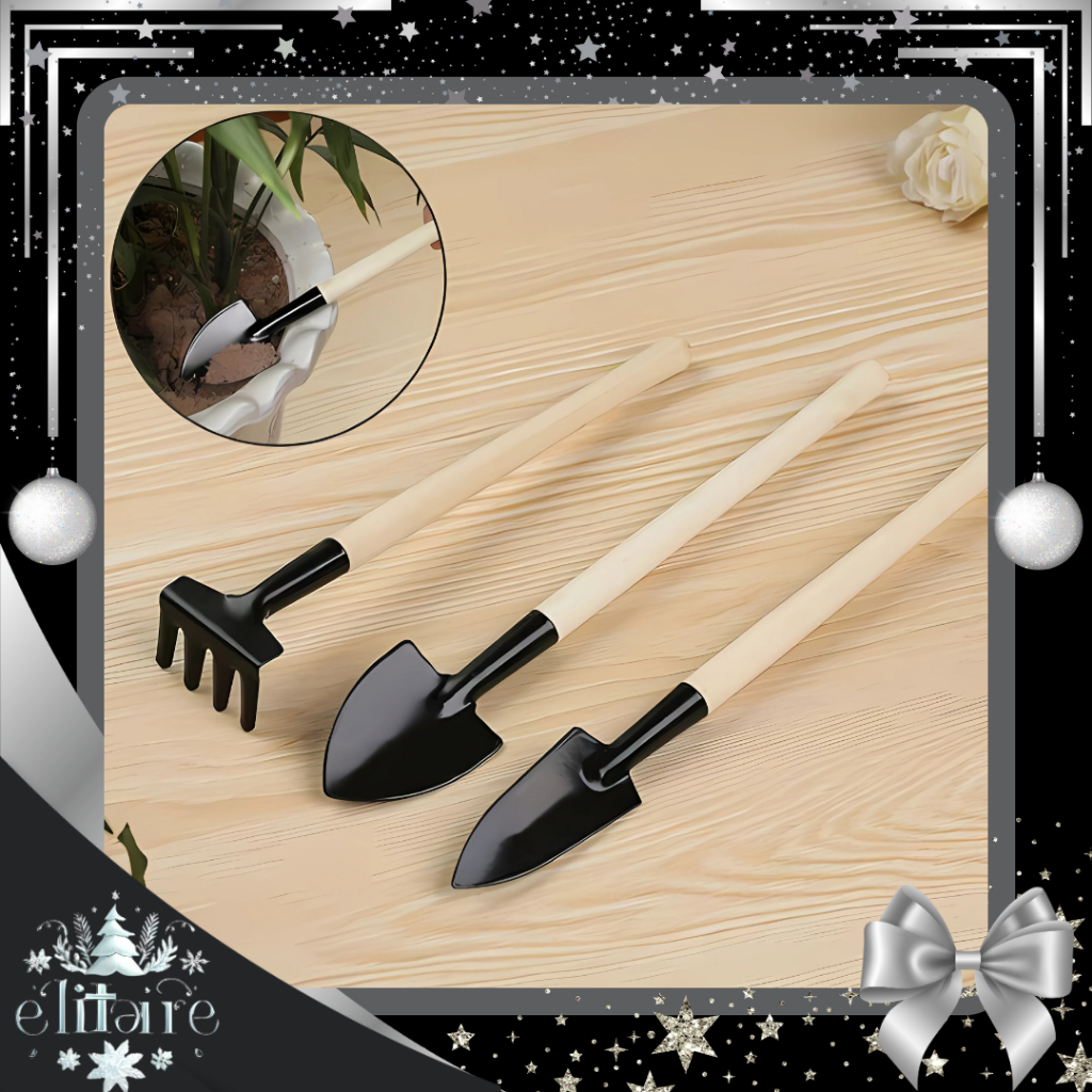 ELITAIRE 3 SET GARDENING PREMIUM MINI SHOVEL / SEKOP GARPU CANGKUL MINI SET SEKOP / CANGKUL / GARPU 