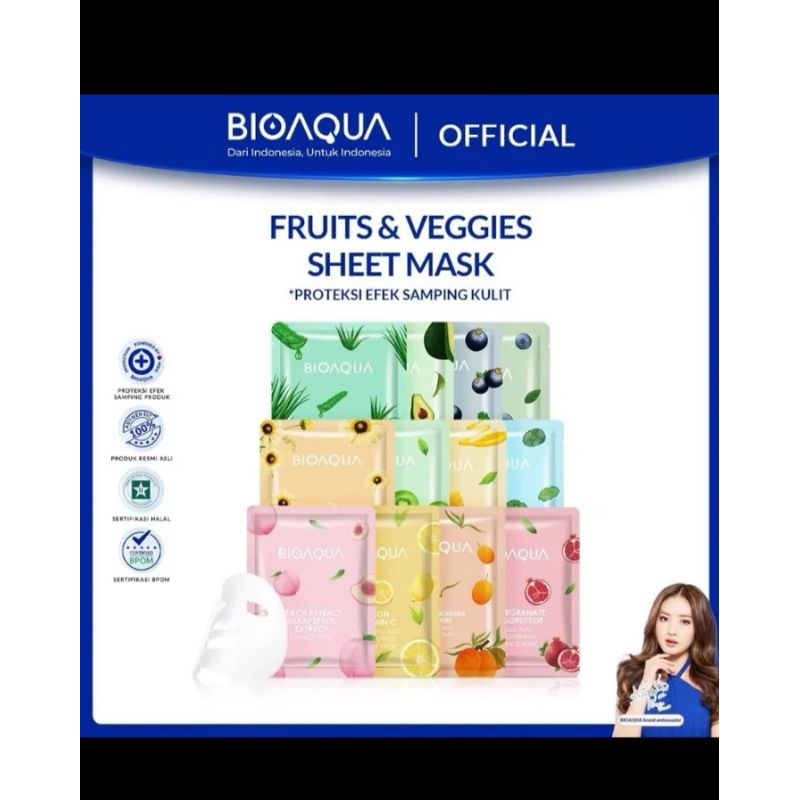 Bioaqua sheet mask Bioaqua sheet masker