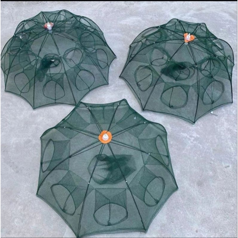 BUBU PAYUNG 6 LUBANG/BUBU PAYUNG PERANGKAP/IKAN/UDANG/KEPITING