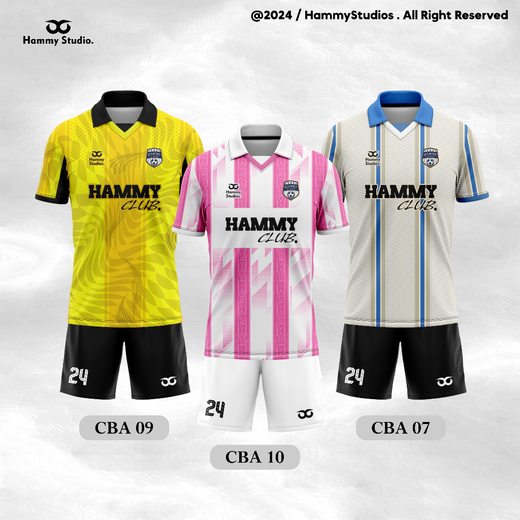 (BISA CUSTOM SATUAN ) JERSEY HAMMY SATUAN JERSEY FUTSAL DAN SEPAK BOLA PRINTING SATUAN BERKERAH ( VO