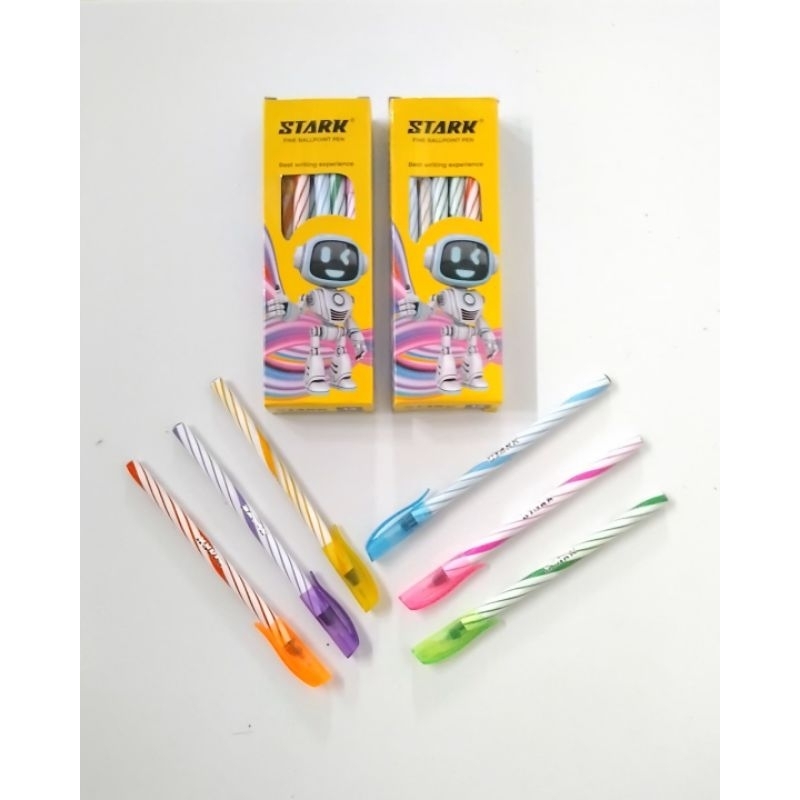 

Pulpen Ulir/lilin STARK 0,7 mm (lusin/ 12 Pcs )Tinta Hitam