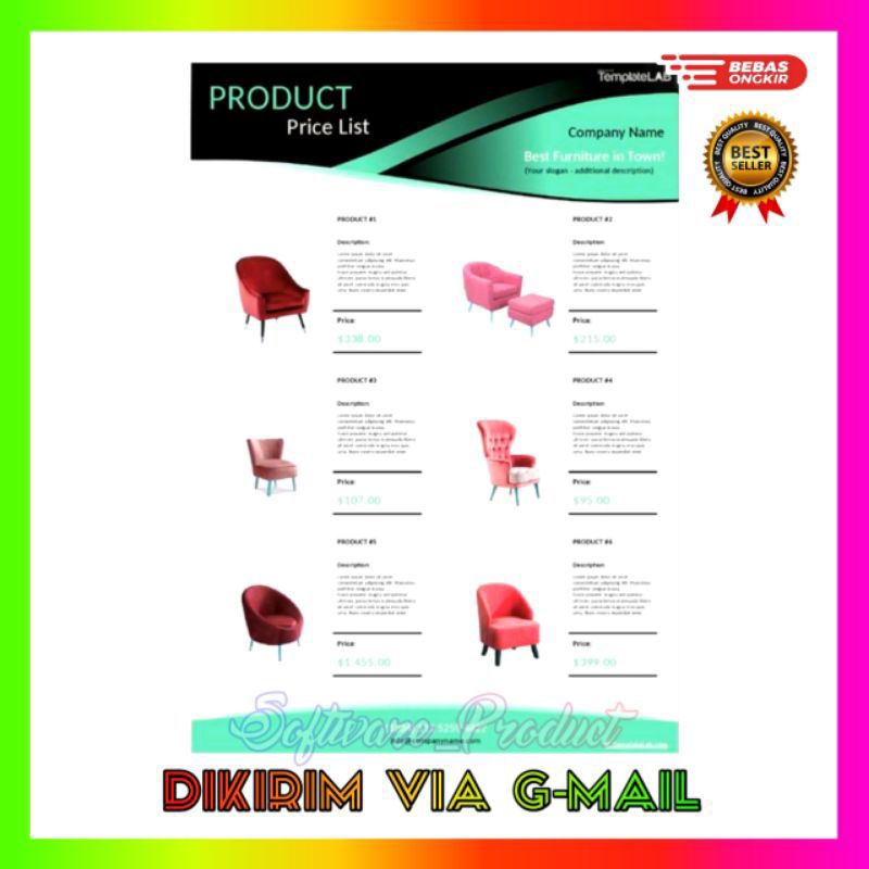 28 Desain Template Price List - Daftar Harga Produk