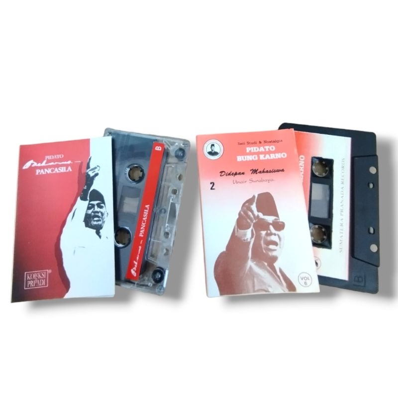 Kaset Pidato Soekarno isi 2pcs