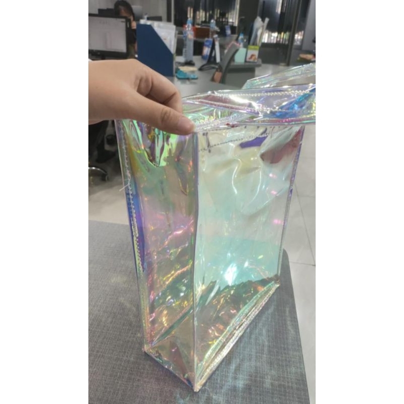 tas mika bebas custom tas hologram