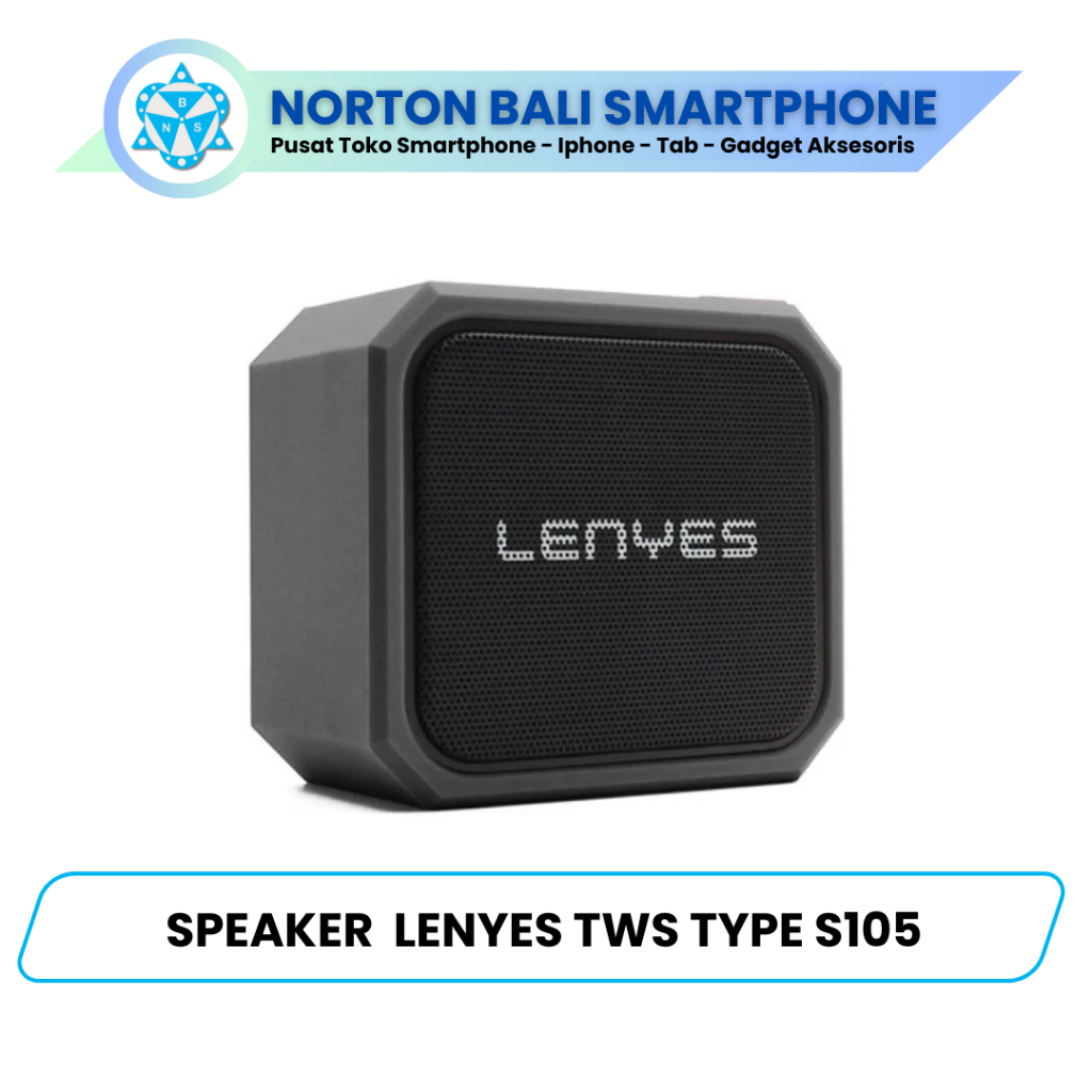 Speaker Wireless Bluetooth Lenyes TWS Type S105 Garansi Resmi Norton Bali Smartphone