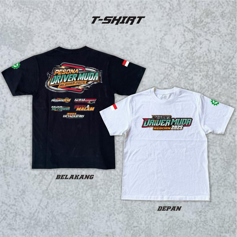 Baju Kaos NEW PESONA DRIVER MUDA 2025 Kaos Driver Muda Kaos Kata Kata~FREE STICKER