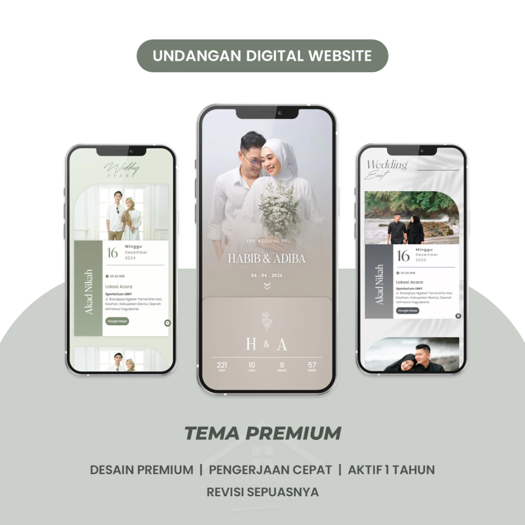 Undangan Digital Website Pernikahan | Website Undangan | Undangan Online | Undangan Link