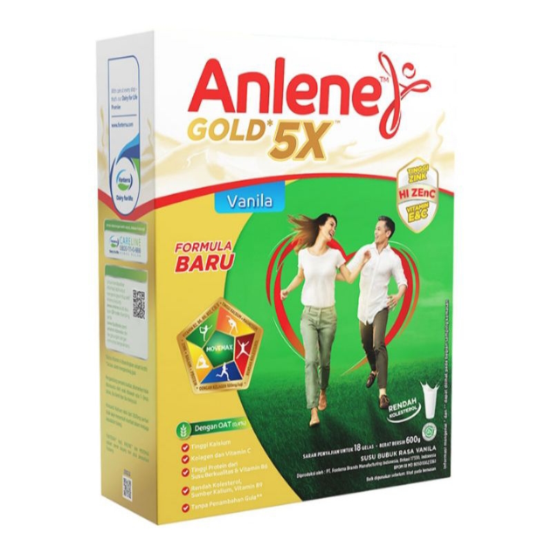 

ANLENE GOLD 5X 600G VANILA(HARGA SPESIAL)