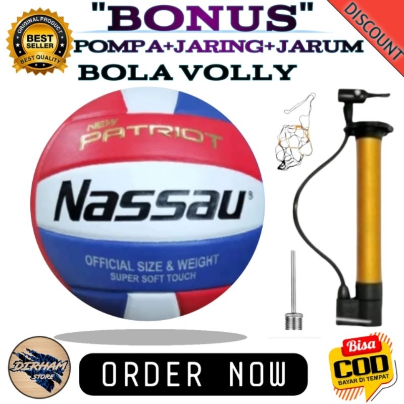 Bola voli / bola voli murah / bola volley free alat pompa / volly anak sd