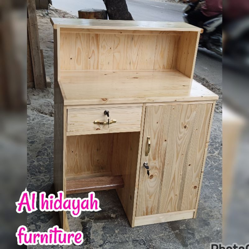 Meja Kasir Resto / Meja kasir Jati Belanda / Meja Kasir Kayu Serbaguna