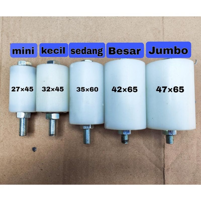 Roda roller nilon ukuran 47mm x 65mm (jumbo)
