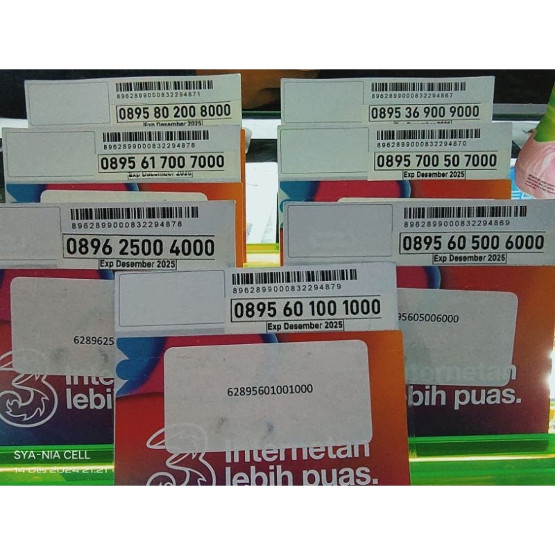 NOMOR CANTIK TRI SERI RATUSAN-RIBUAN BONUS KUOTA INTERNET