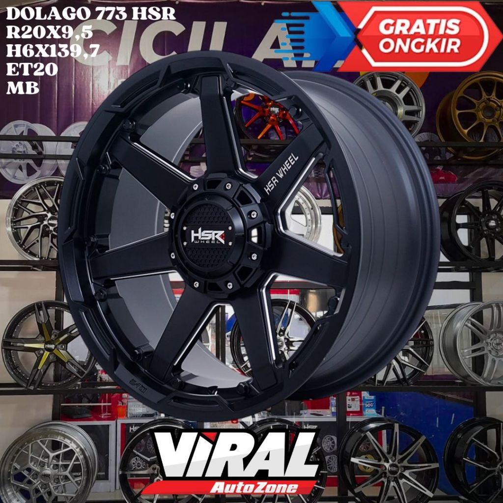 Velg Mobil Ring 20 HSR DOLAGO R20 UNTUK FORTUNER PAJERO TRAILBLAZER EVEREST