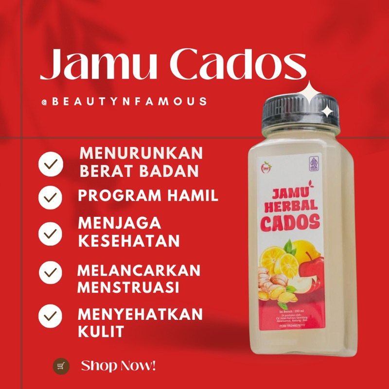 

1 Botol Jamu Herbal Cados Penurun Berat Badan dan Promil