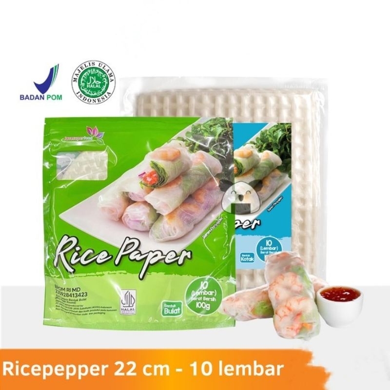 

RICE PAPER JAVA SUPER FOOD ISI 10 LEMBAR - Kulit Lumpia Vietnam Spring Roll