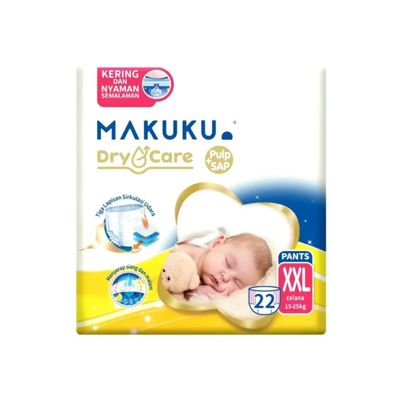 MAKUKU DIAPERS DRY CARE XXL22