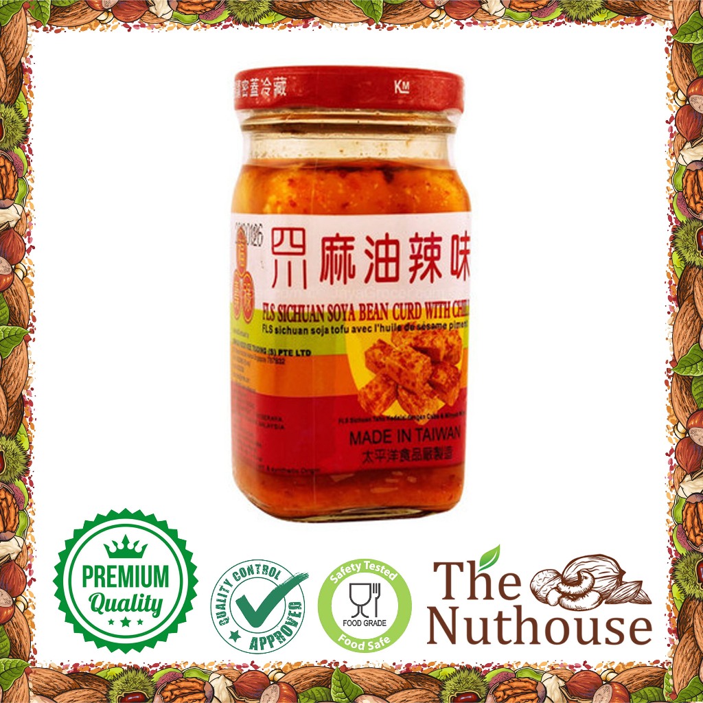 

FLS Sichuan Soya Bean Curd With Chilli & Sesame Oil / Soybean Tou Fu Ru / Tahu Kedelai Pedas Fermentasi 130gr [HALAL]