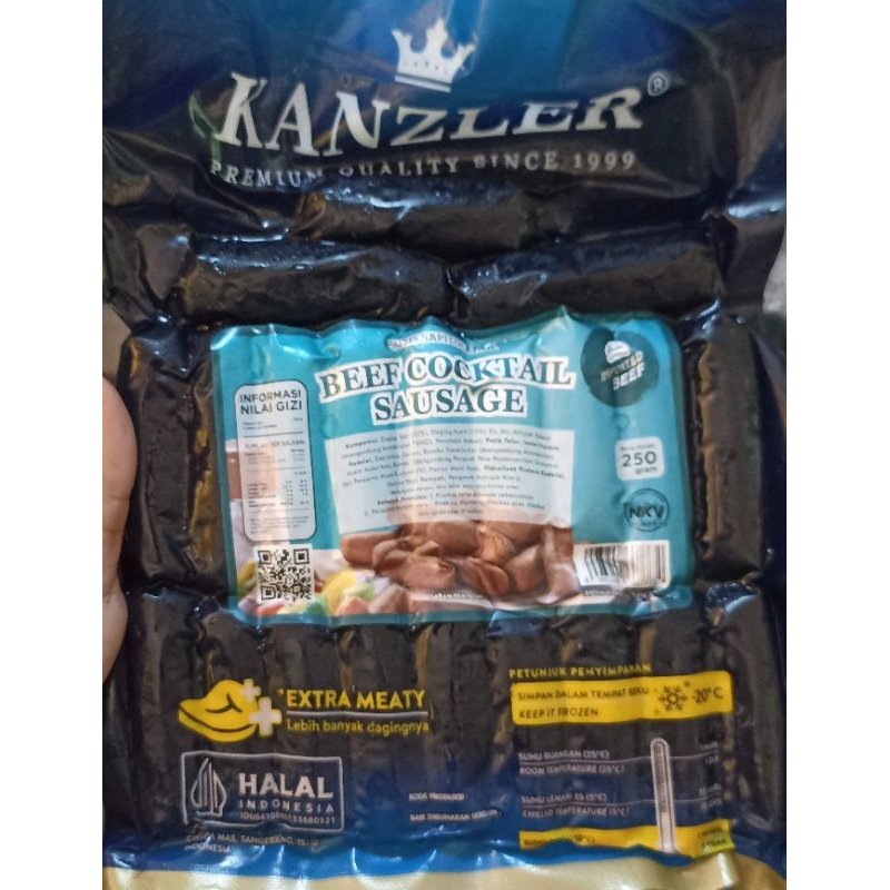 

Sosis kanzler beef cocktail 250gr