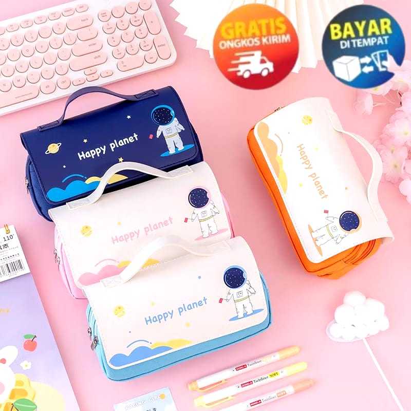 

Tempat pensil anak laki perempuan Pencil case kotak pensil aestetik Kotak pensil Astronot