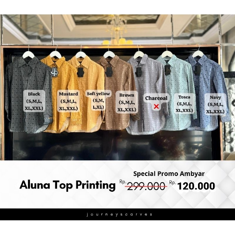 PROMO KEMEJA TUNIK ALUNA TOP JP JOURNEY