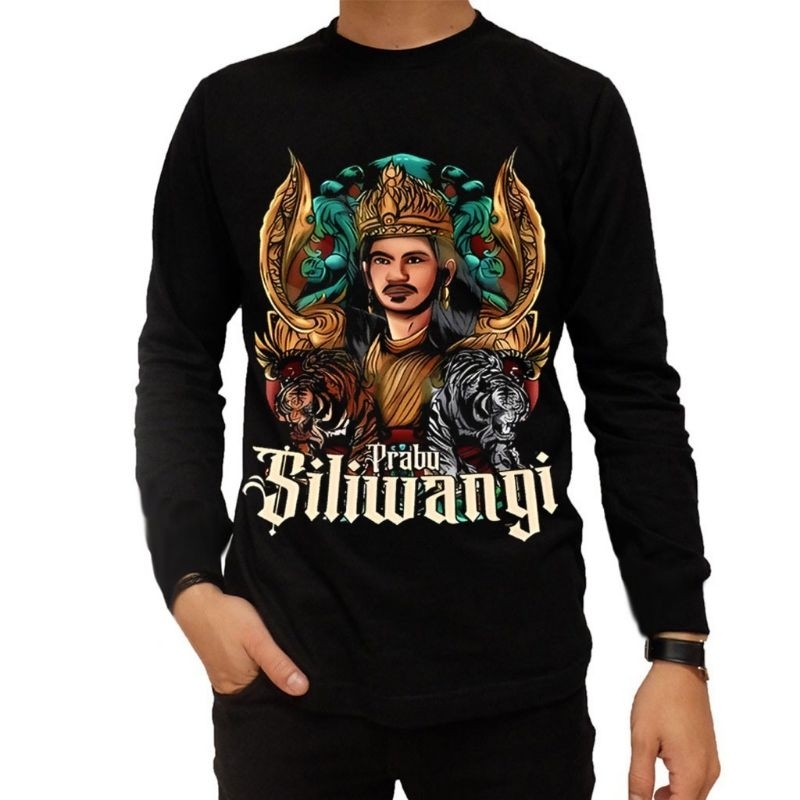 Kaos Distro Pria Lengan Panjang Prabu Siliwangi Keren Terbaru Baju Pria Kekinian Termurah Terlaris 2