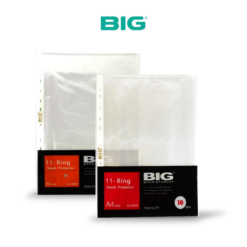 

BIG Sheet Protector F4 A4 / PP Pockets Transparant