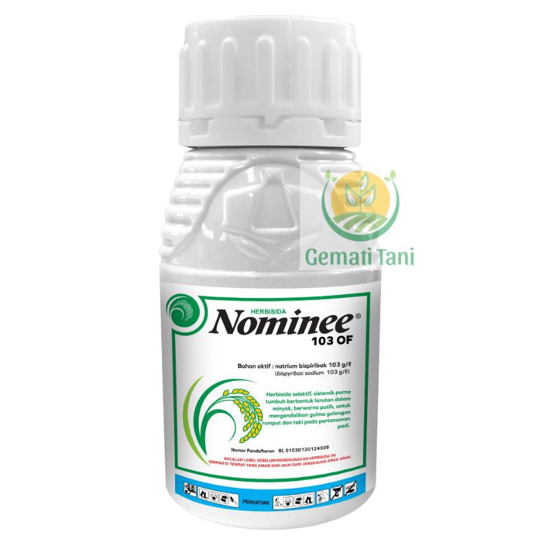 

Nomine 103 OF, 100ml Herbisida Pra Purna Tumbuh Mengendalikan Gulma Padi
