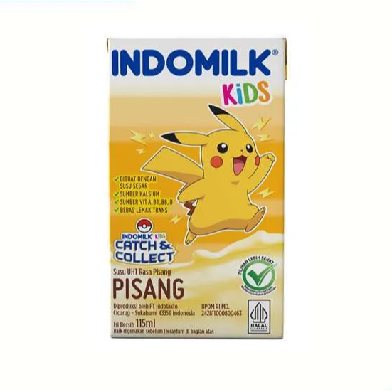 

Indomilk Kids Susu UHT Rasa Pisang Edisi Pokemon 115ml