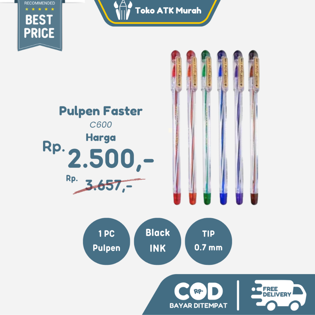 

Pulpen Faster C600 Extra Fine Tip