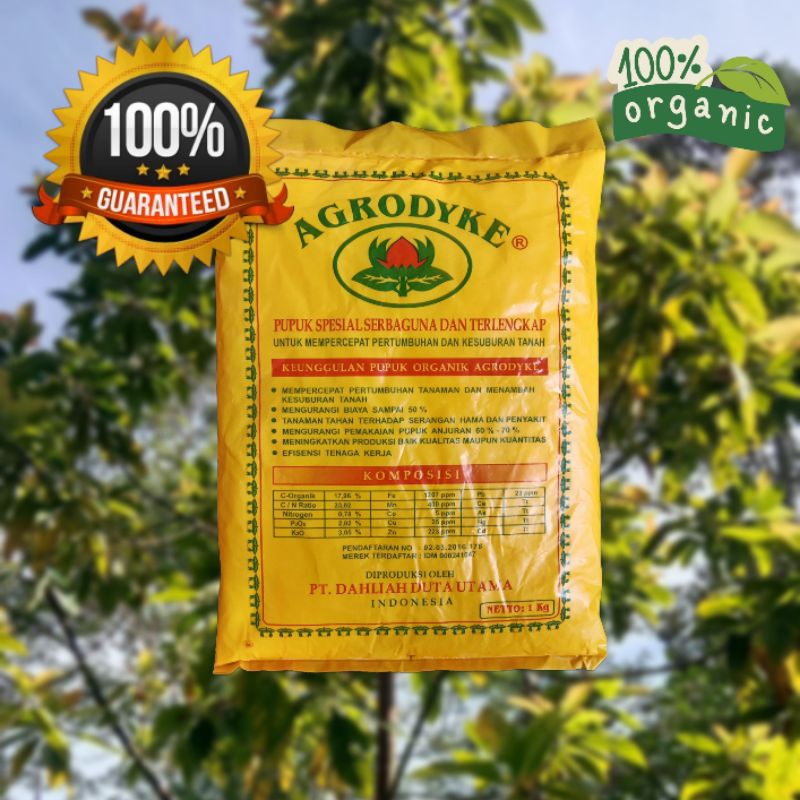 (COD 1KG) PUPUK ORGANIK AGRODYKE 100% ASLI