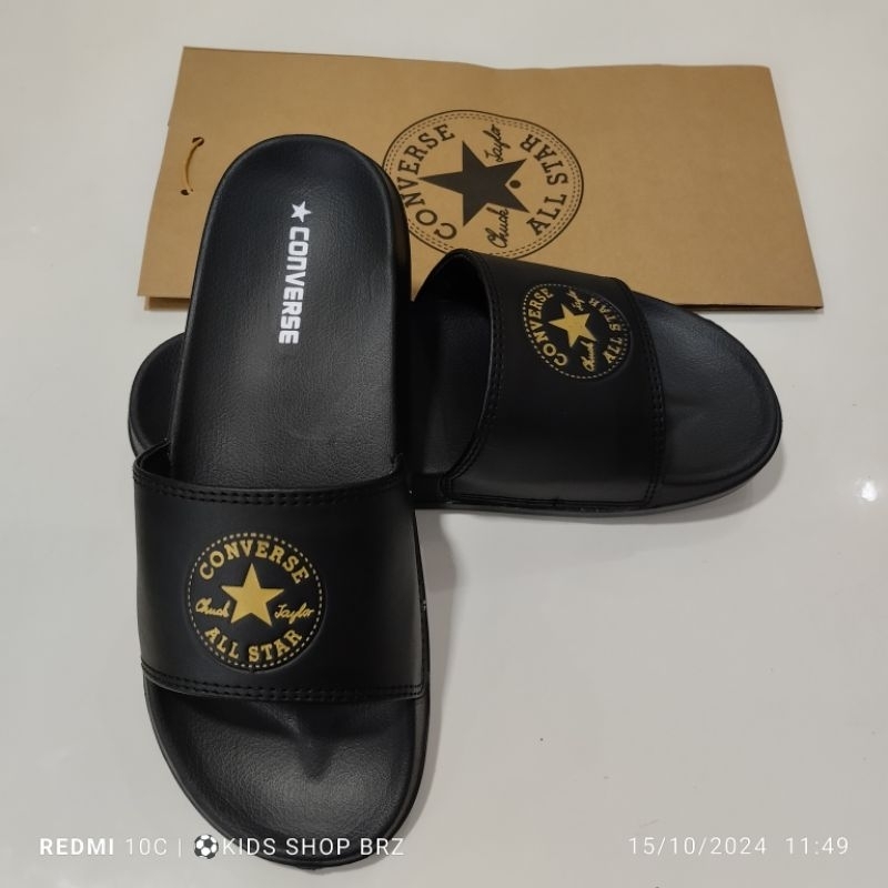 sandal selop Converse hitam gold sandal selop pria dan wanita sandal selop distro