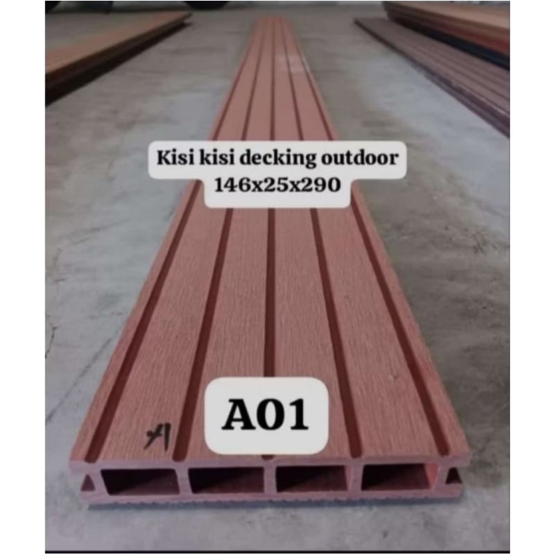Decking WPC lantai outdoor/Lantai kayu/Decking kayu