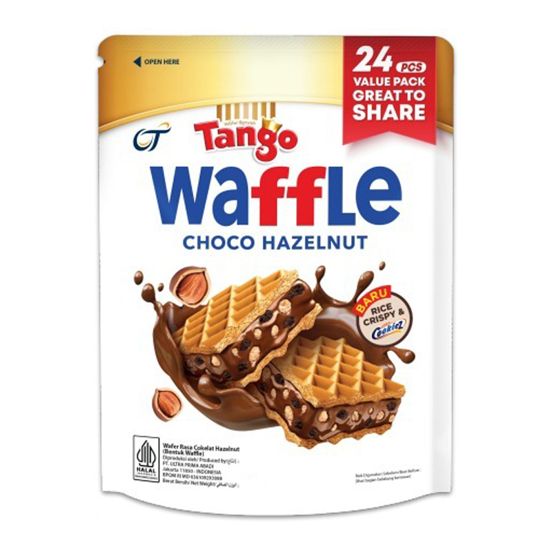 

Tango Waffle Wafer Cokelat Hazelnut 24 x 10 g