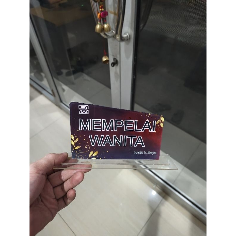 

Papan nama meja akad nikah saksi mempelai orang tua akrilik acrylic 1PCS