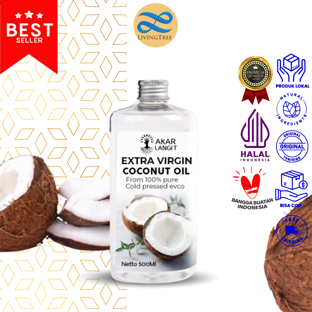

Virgin Coconut Oil VCO 250ml AKARLANGIT- Minyak Kelapa Murni