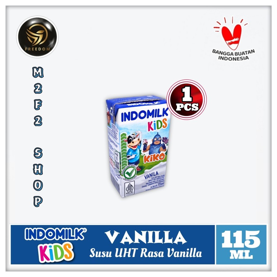 

Susu Indomilk Kids Kotak UHT Rasa Vanila | Vanilla - 115 ml (Kemasan Satuan)