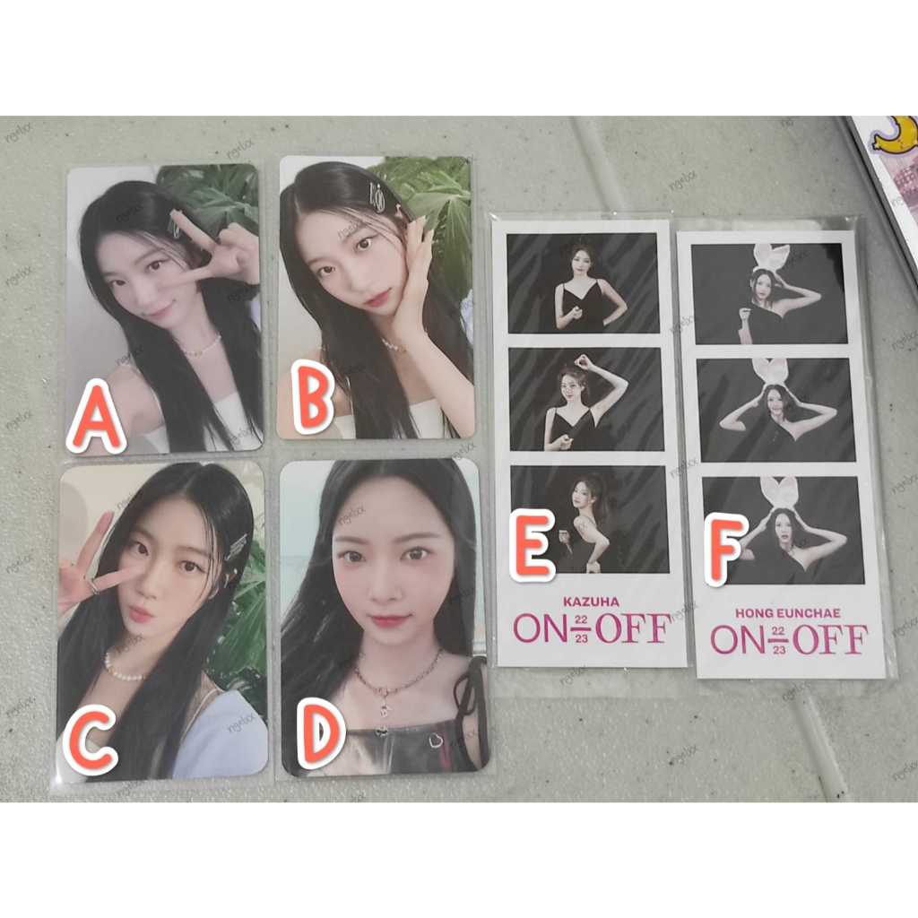 [ SALE  ] KAZUHA EUNCHAE LE SSERAFIM PC PHOTOCARD OFFICIAL