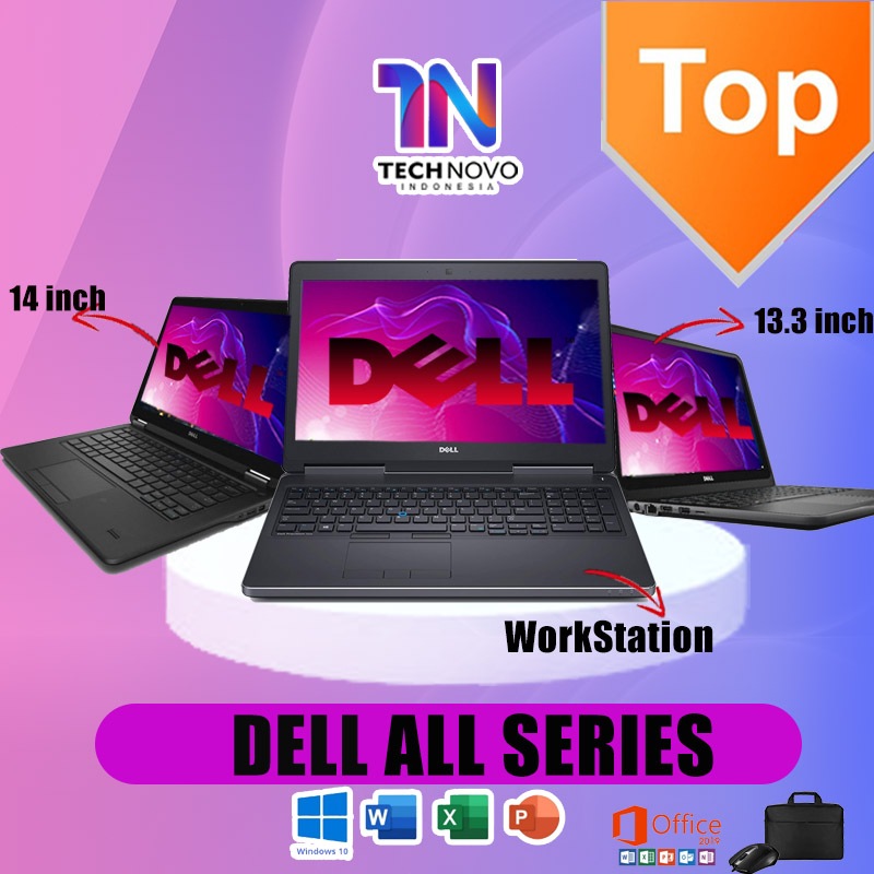 Dell Latitude 3380 Second Laptop Intel Core i5 i7 Ram 8gb ssd 128/256gb Peningkatan Baru laptop  Sli