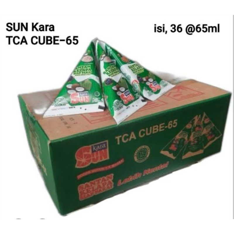 

Santan Sun Kara TCA Cube-65 TCA 65ml x 36 pak per 1 Dus Kartonan