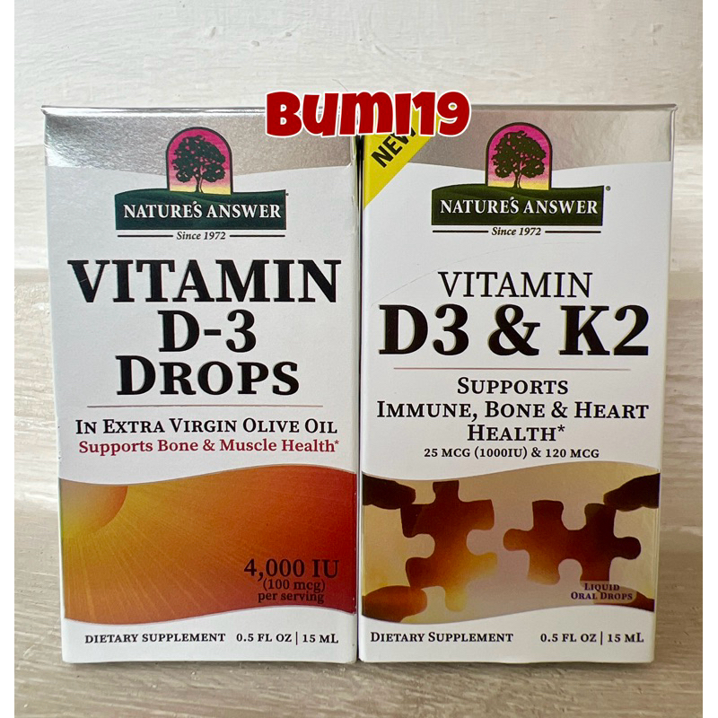 Nature’s Answer Vitamin D3 / D3 K2 15ml