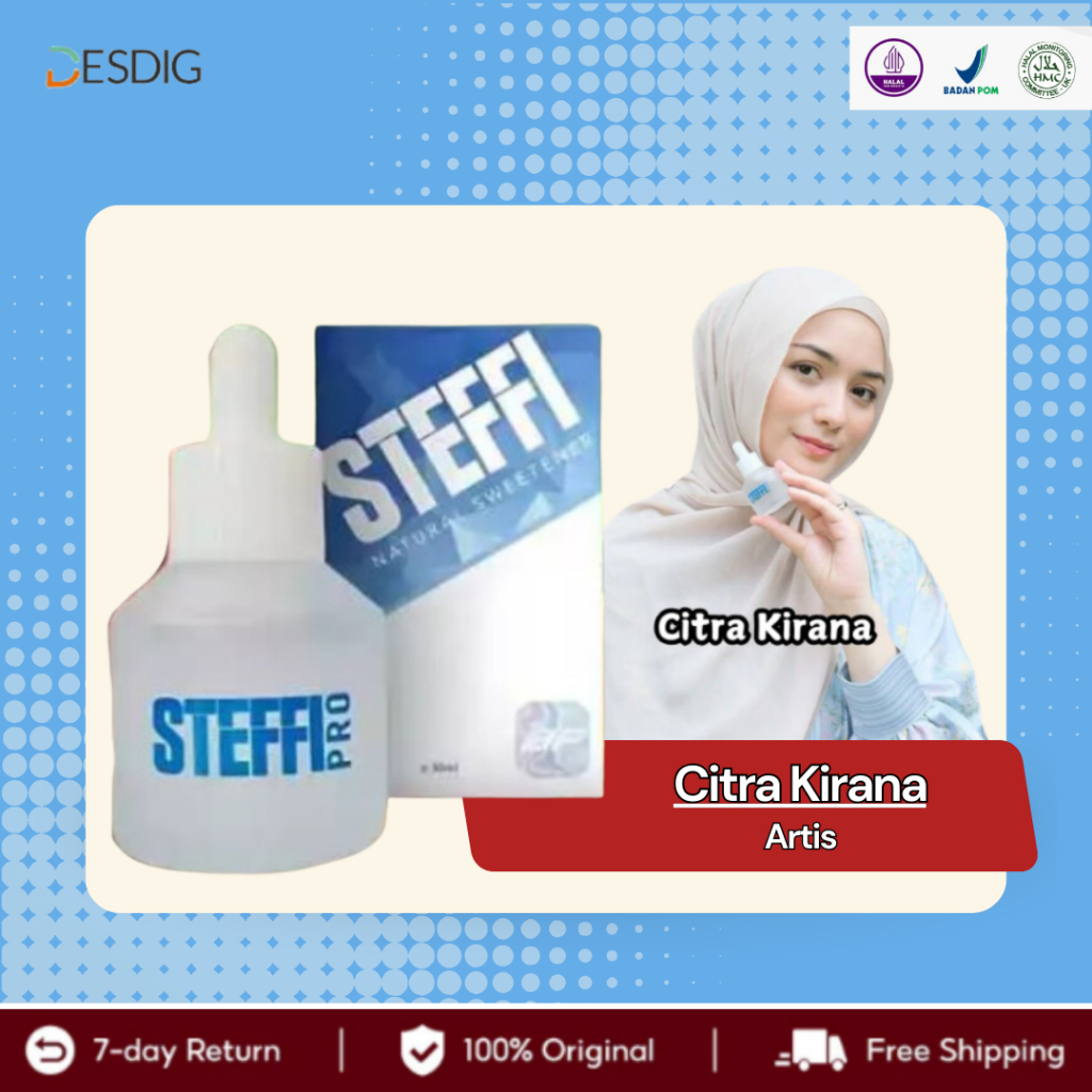 

Steffi Pro 30ml Pemanis Alami Ekstrak Daun Stevia 100%