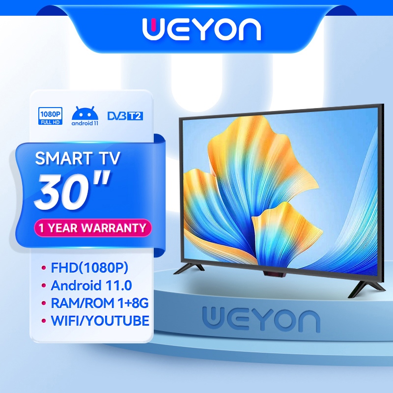Weyon Smart TV Android 27 Inch 30 Inch Smart TV LED 27 inch 30 inch FHD TV Digital 27 Inch Android 1