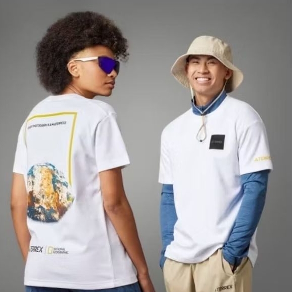 ADIDAS TERREX NATIONAL GEOGRAPHIC GRAPHIC SHORT SLEEVE TEE WHITE