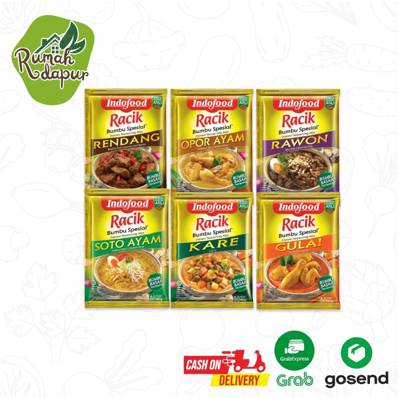 

Bumbu Racik Spesial Rendang Gulai Rawon Kare Soto All Varian