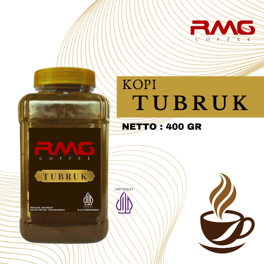 

Kopi Tubruk isi 400 Gram Bubuk Sepesial kemasan Toples